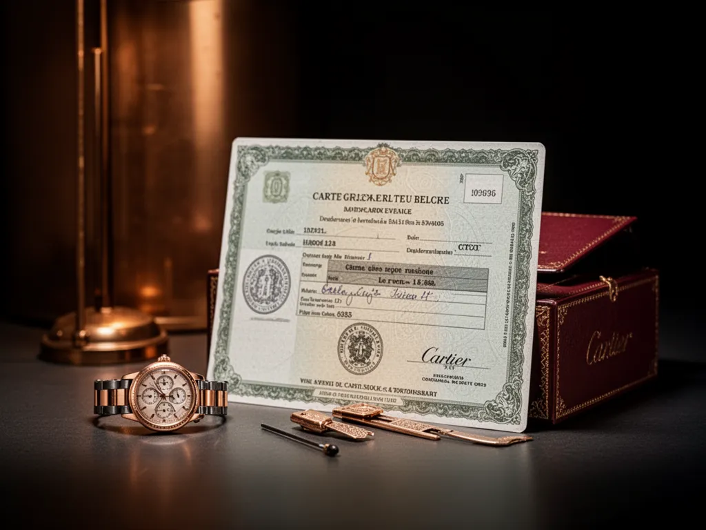 Voiture avec plaque d'immatriculation belge garée dans une rue française avec des documents administratifs posés sur le capot