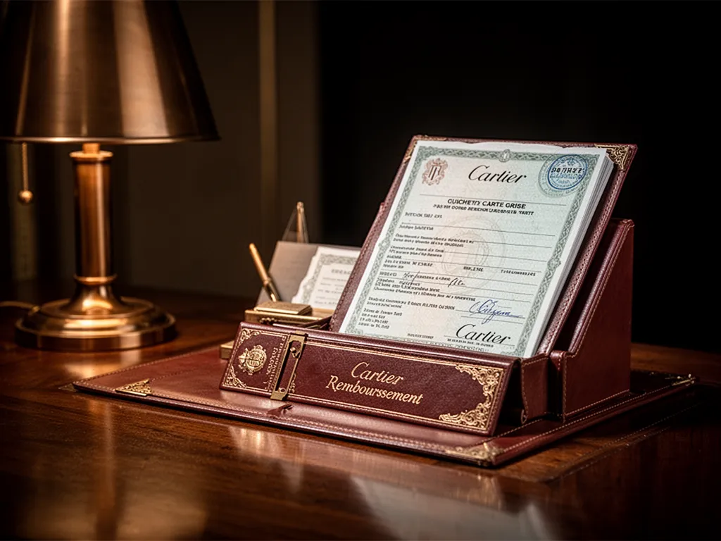 Écran d'ordinateur affichant le site ANTS avec un formulaire de demande de carte grise et des documents administratifs posés sur un bureau