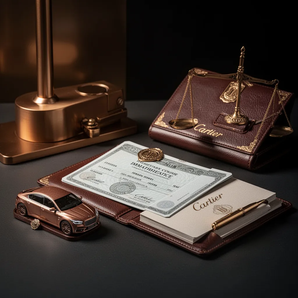 Plaque d'immatriculation française sur un pare-chocs arrière dans une rue résidentielle