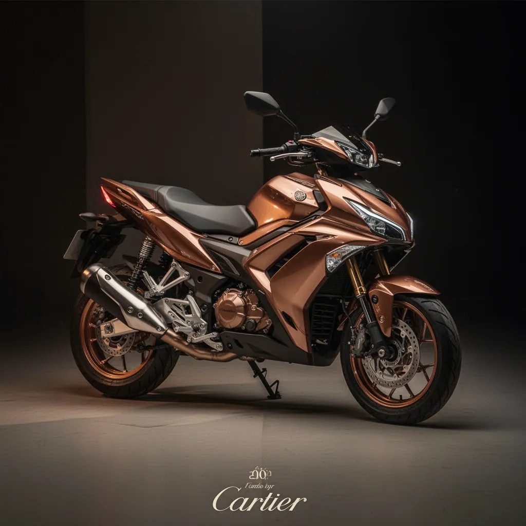 Compteur de vitesse d'une moto 125 cm³ sur route départementale avec paysage flou en arrière-plan