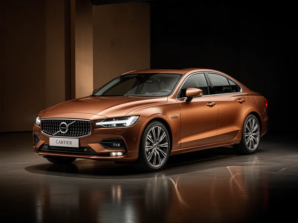 Petite citadine blanche garée dans une rue résidentielle avec un compteur de consommation affiché sur le tableau de bord